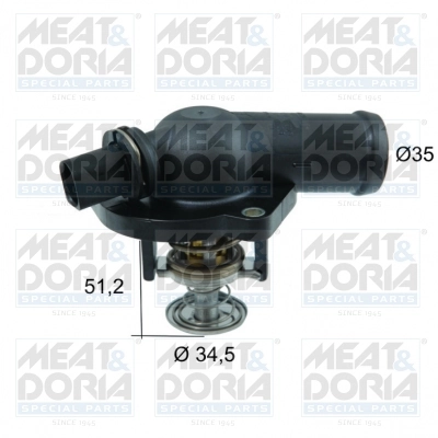 Thermostat, coolant